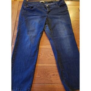 Sz 22 Kim Kardashian Denim Jeans The Kim 30L Stretch Plus Size